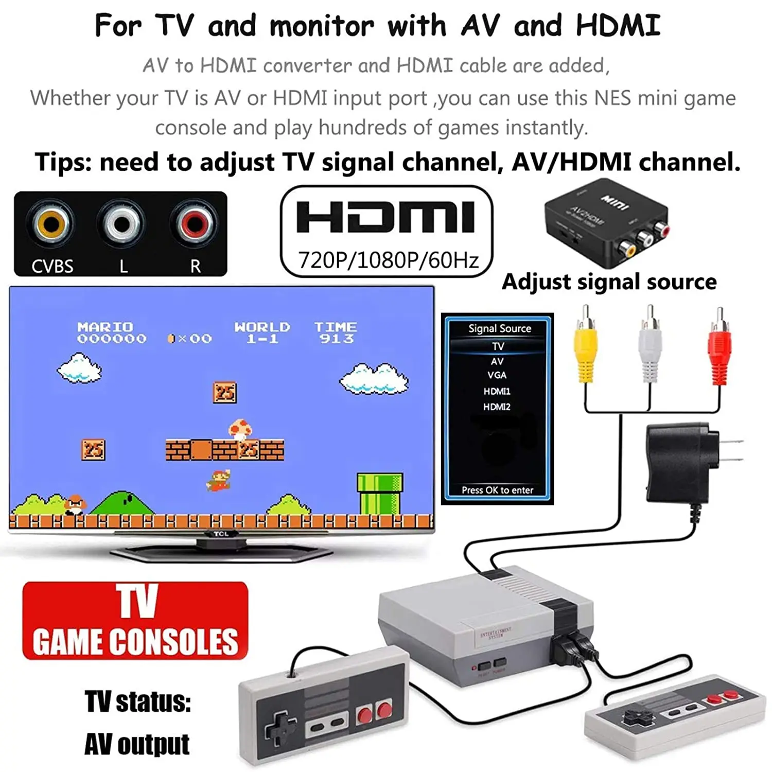 HD output built-in 620 classic mini portable with TF expansion retro HDMI game console suitable for children and adults