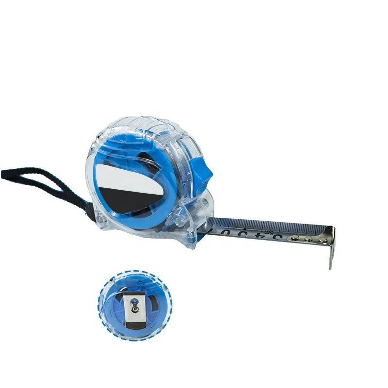 Factory direct hardware transparent tape measure 3/5/7.5/10M thick stainless steel tape measure