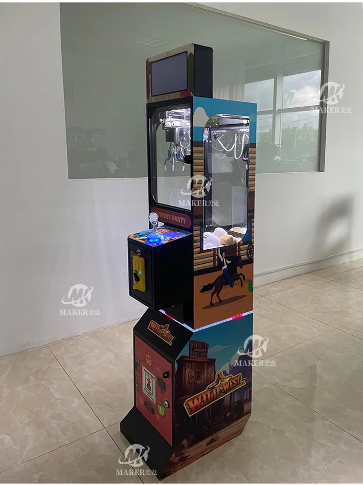 Mini Metal Claw Arcade Prize Vending Game with Joystick Control 220v Small Plush Plastic Doll Machine with Display Mini Maker
