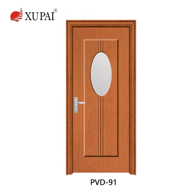 zhejiang jiangshan Interior room door hot sale cheap price plastic pvc door