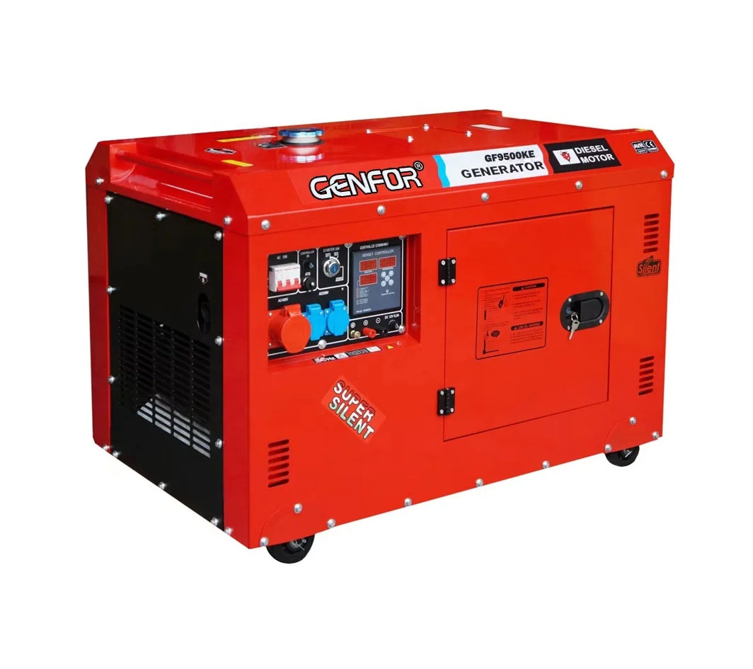 GENFOR brand 1100F engine 667CC 8KW 9KW 380V 400V generator Silent generator soundproof AVR brush  Manufacturer