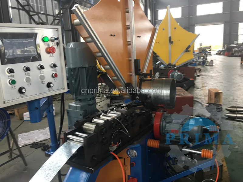 spiro air tube duct making machine forming pipe with service and low price