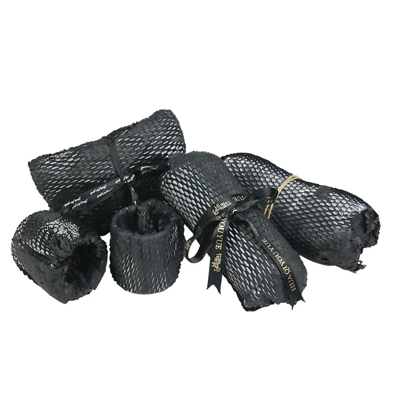 Изысканная подарочная упаковка, черный рулон крафт-бумаги для упаковки цветов