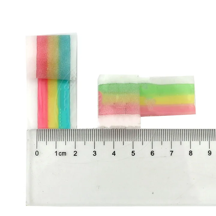 Rainbow Gummy Roll candy Halal Colorful Fruit Jelly Flavor Sugar Chinese High Quality Sweet Soft Candy Belt Individual Package