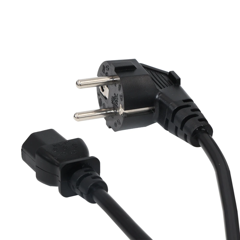 European Standard 2 Pin Plug Extension 220v 230v Supply 3 Round C13 Cabl 16a 250v Eu Ac Power Cord Cable