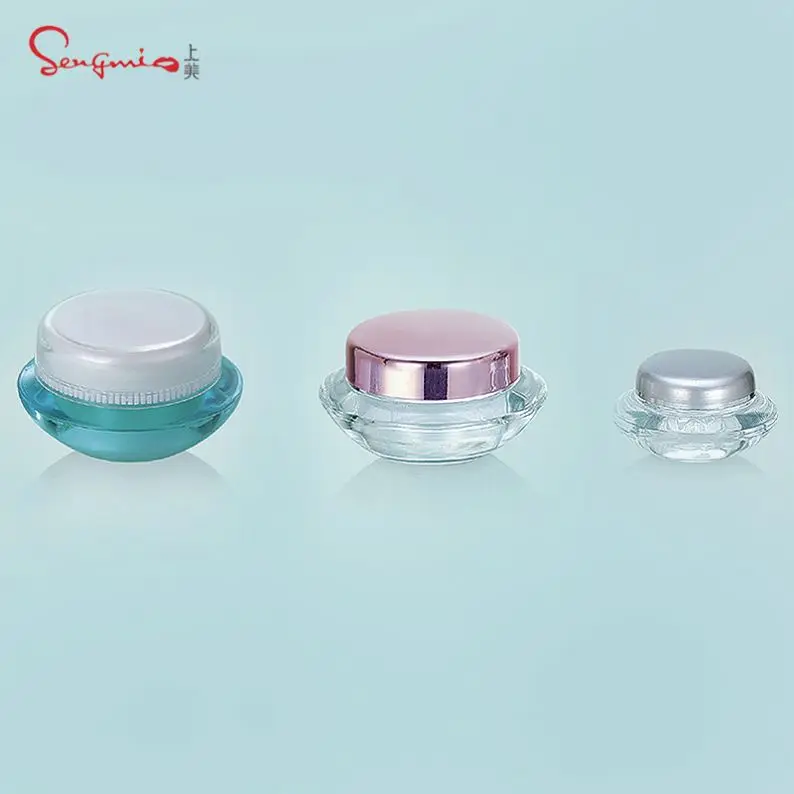 Wholesale Custom 5G 10G 15G Ml Plastic Crystal Packaging Skin Care Cream Cosmetic Jar