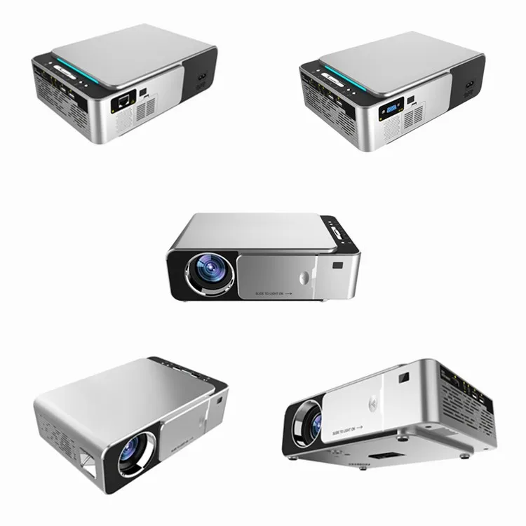 Mobile Projector T6 LED Wireless Mini Projector 147ANSI 3500 Lumens WiFi Projector Compatible with Smartphones/Video Games