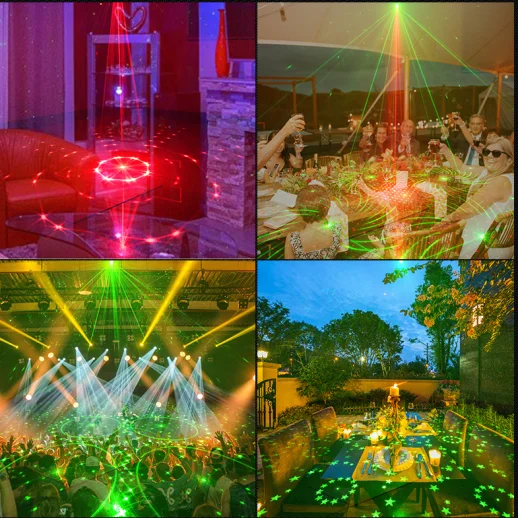Party DJ Christmas mini Laser lights LED Stage Disco Starry sky stage Water ripple lights  for home Wedding Festival