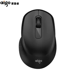 Aigo M32 Cute Ergonomic Design Business Plus Mute Rechargeable  Wireless 2.4G Mice for Office Silent USE Laptop Mouse