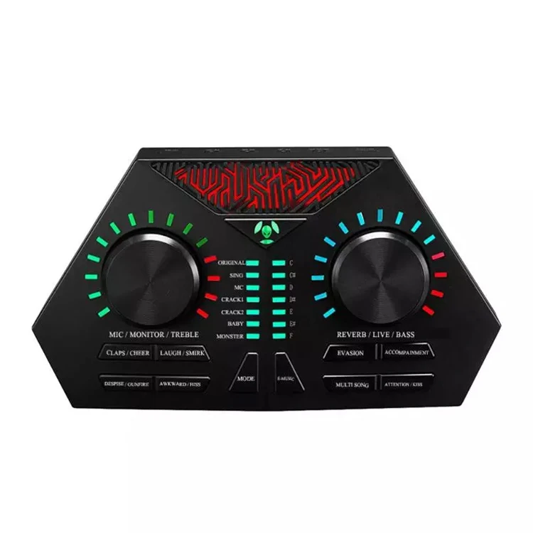 Высококачественная записывающая студийная аудиоинтерфейсная живая USB внешняя звуковая карта зарядное устройство