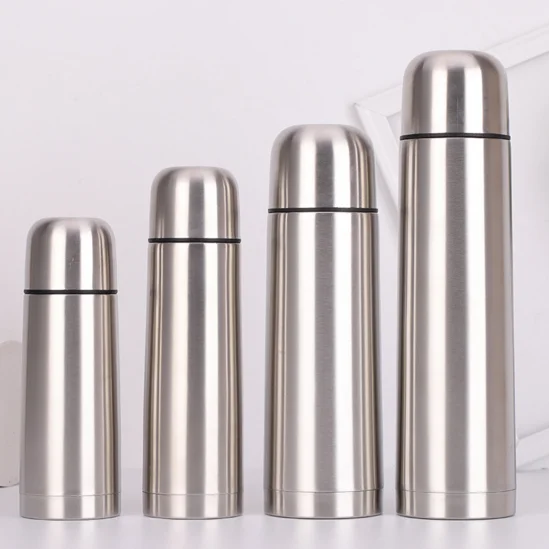 New Double Wall 350/500/750/1000ml Stainless Steel bullet shape flask stainless steel thermo