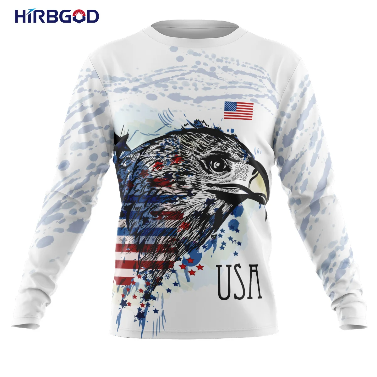 Костюм горного велосипеда HIRBGOD мужской с флагом США одежда для дышащая майка белым рисунком
