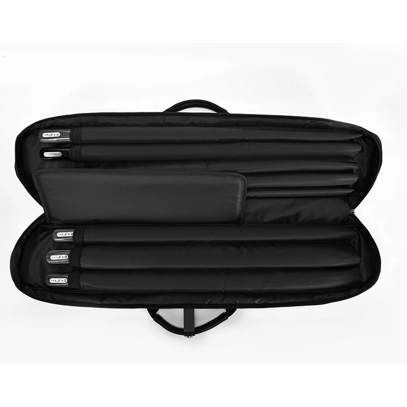 Wholesale Waterproof 1/2 Cue Stick Snooker & Billiard Carrying Case with Stick Holder 3B 4S Pool Cue Bag(only bag)