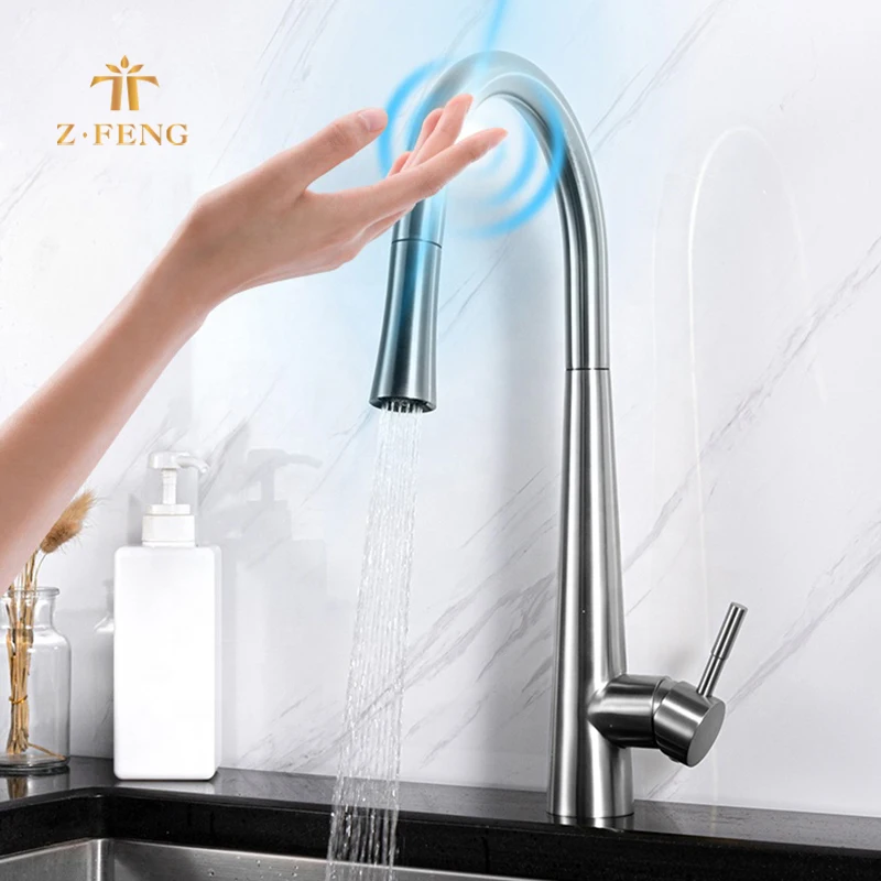 Smart touch кухонный кран тушить нержавеющая сталь Смеситель для мойки коснитесь один-ручка сенсорная кухня cupc смесители ванной комнаты с