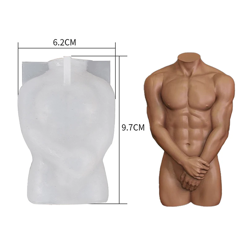 DIY Silicone Body Candle Mold 3D Body Silicone Resin Casting Soap Mould for Craft Home Decoration