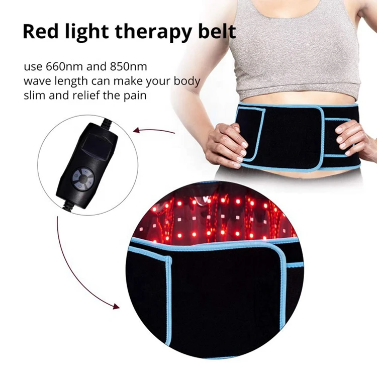Best Quality Timer Period Pain Relief Body Slimming Lifting Shake Powder Infrared Weight Lifting Red Light Therapy Belt