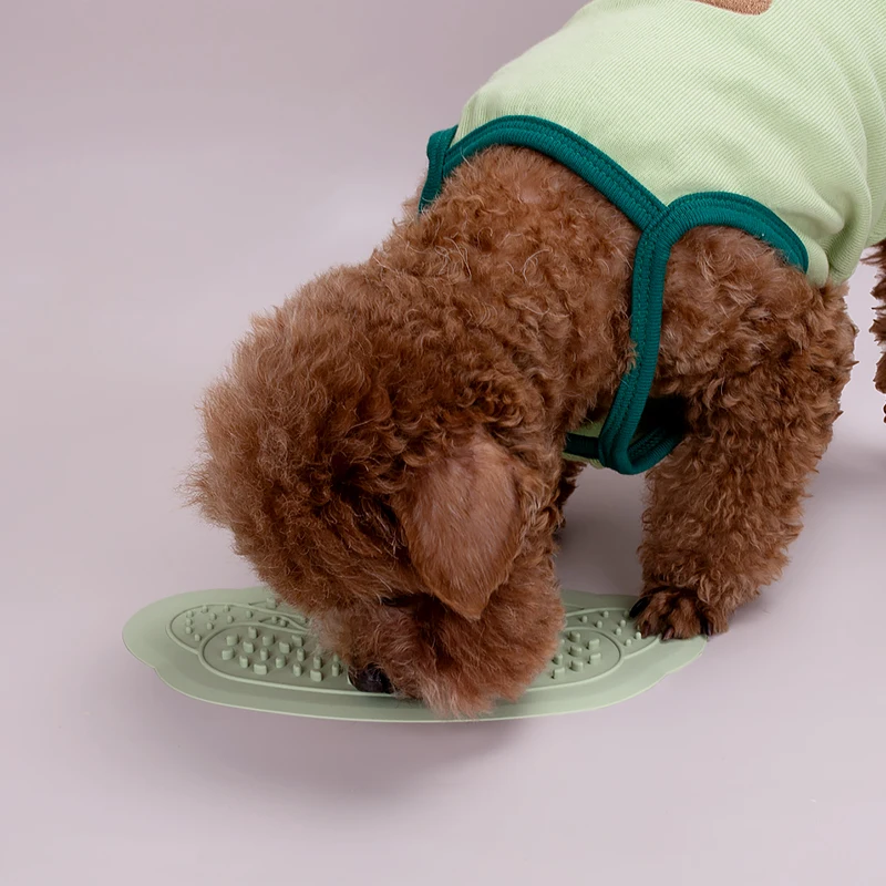 New Design silicone dog food mat Custom dog slow feeder dog food lick pad slow eating lick pet food mat silicone mat
