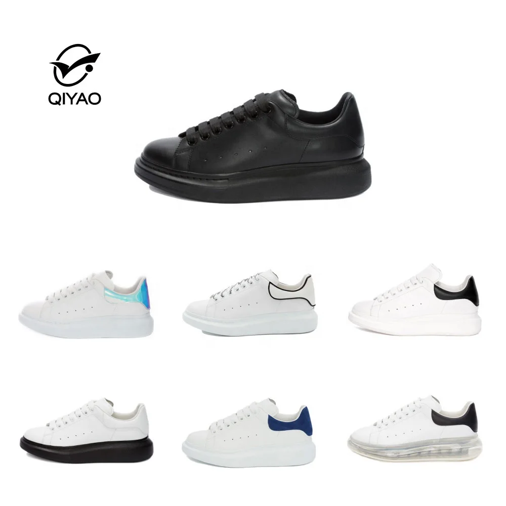 Китайские дышащие кроссовки Qiyao с логотипом под заказ, белые кроссовки для бега, спортивные кроссовки для мужчин