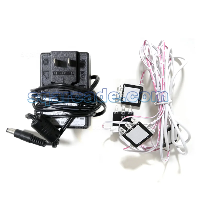 With Power Supply Host Two Guns Wire IO Card Simulator Machine shooting Game Case Spare Parts Arcade Gun WK Light Gun PC Kit