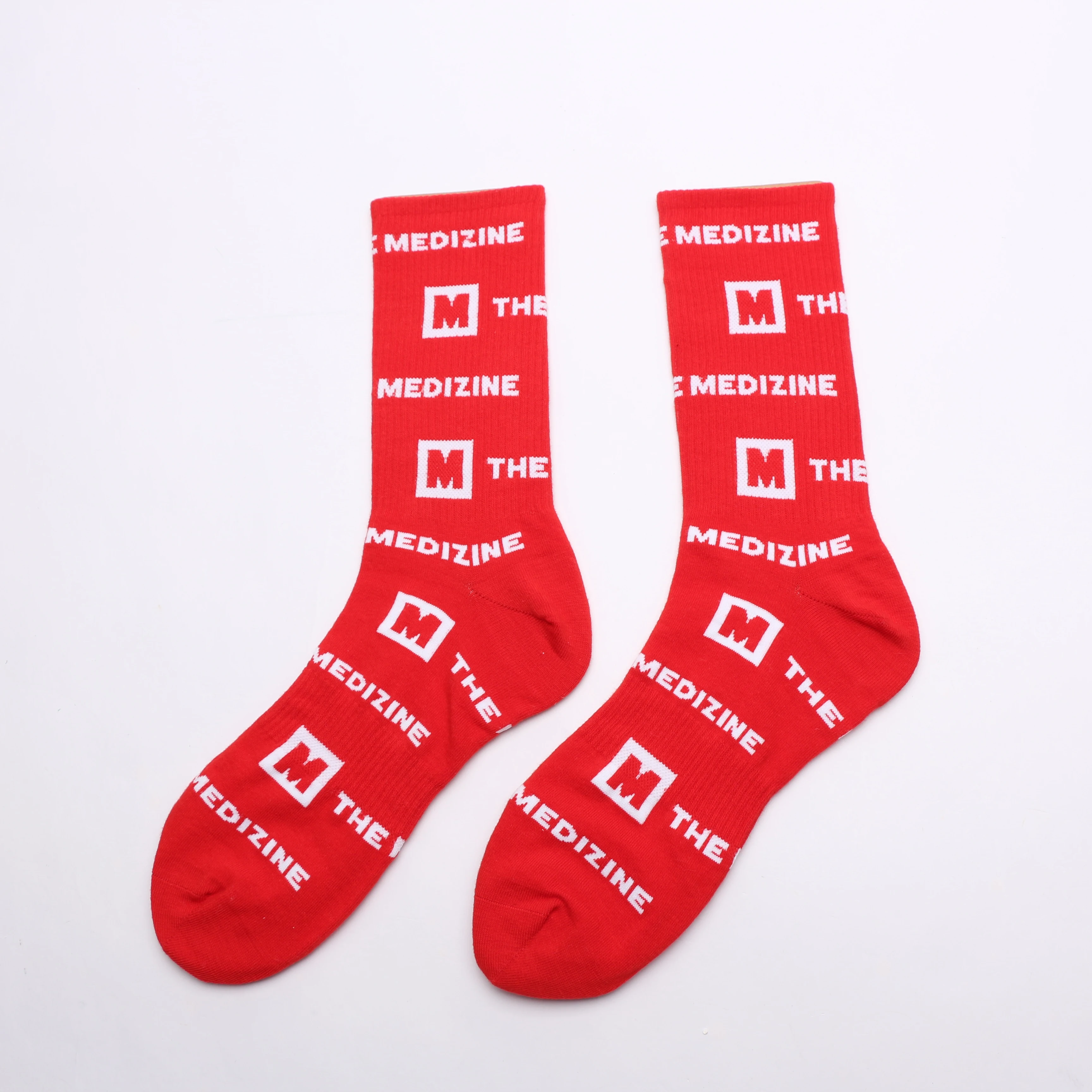 Wholesale Premium Woman Crew Customised Thick Womens Pink Ladies Athletic Girl Design Custom Logo Brand  Women Slouch Socks