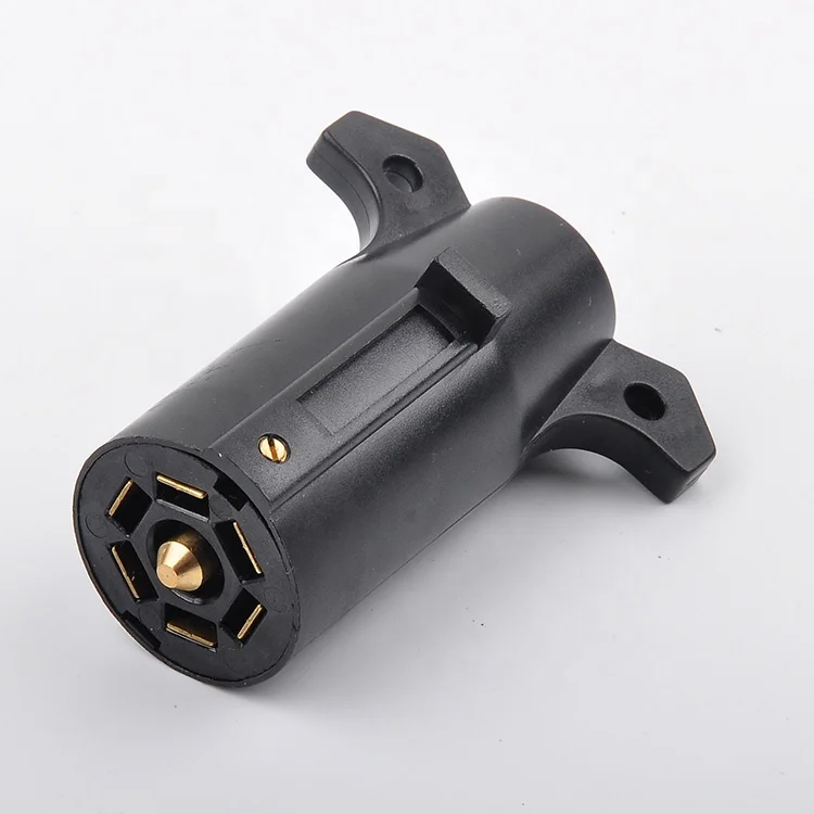 7 way trailer plug connector harness  commonly used for towing large trailers easily pull-grip