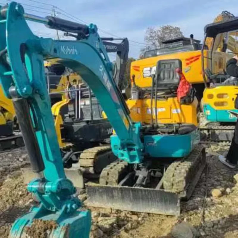 1.7ton Kobelco u-17 небольшой экскаватор. Простая и гибкая работа. Экскаватор-гусеничный