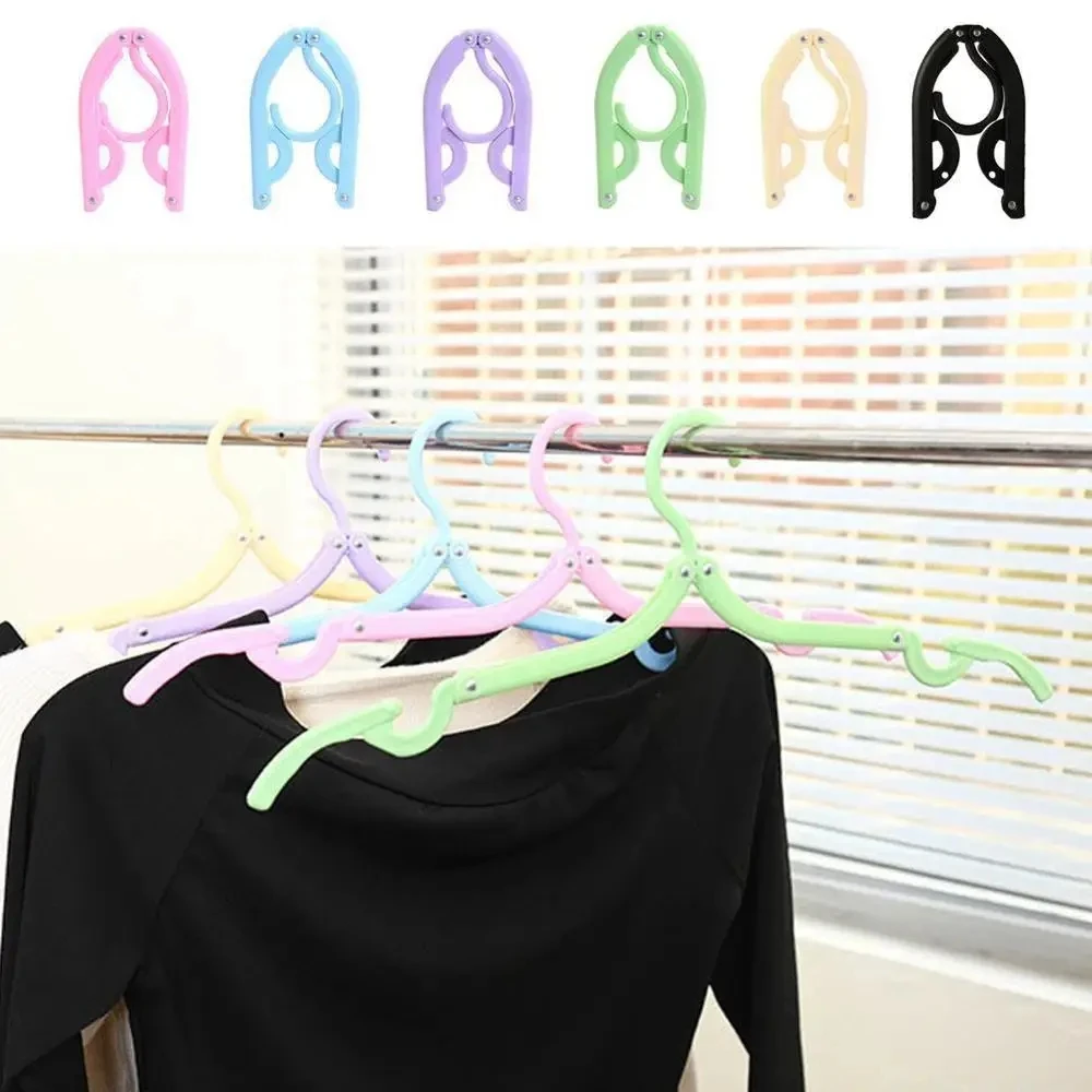Folding hangers portable outdoor non-slip hanger Portable Travel Cloth Hanger Clothespin Towel Sock Storage Closet Organizer