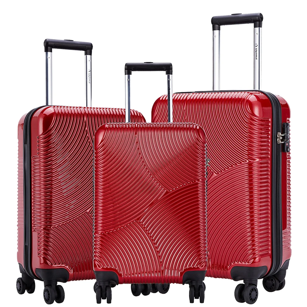Classic 20+24+28inch 3 Pieces Wholesale Luggage Set Travel Trolley Suitcase Bag