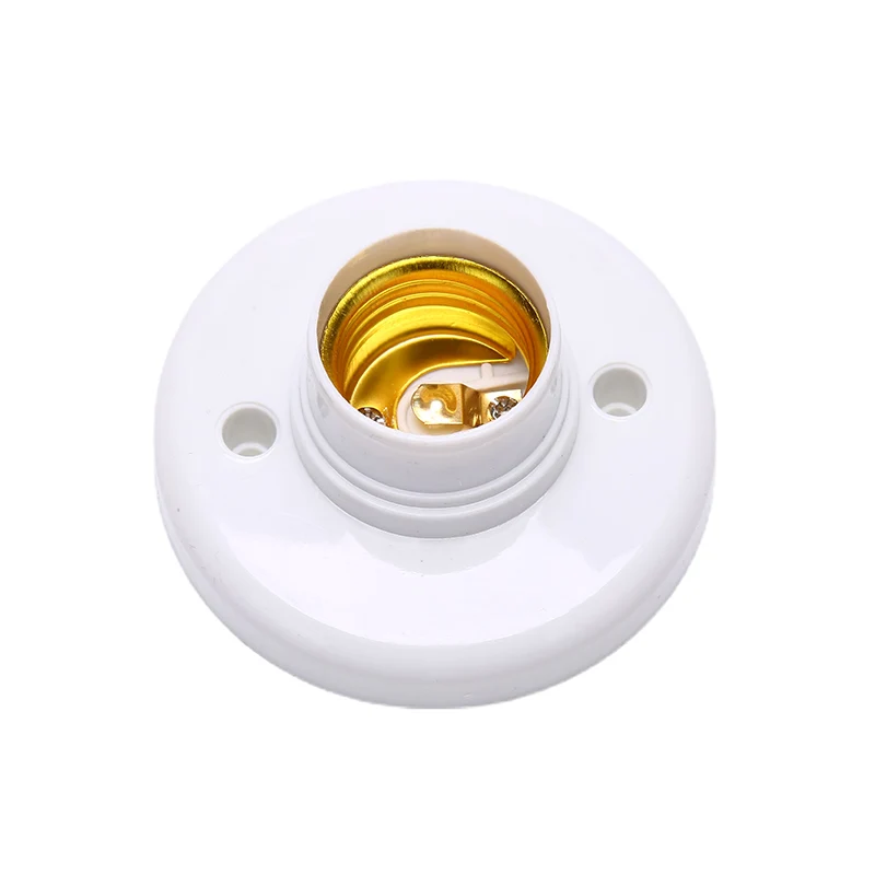 E27 Screw Cap Socket White Ceiling Light Lamp Bulb Fixing Base Stand Light Bulb Holder