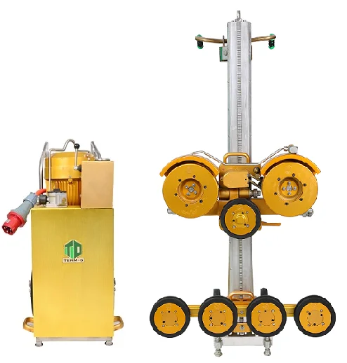 High efficiency diamond wire saw machine for cutting concrete and metal
