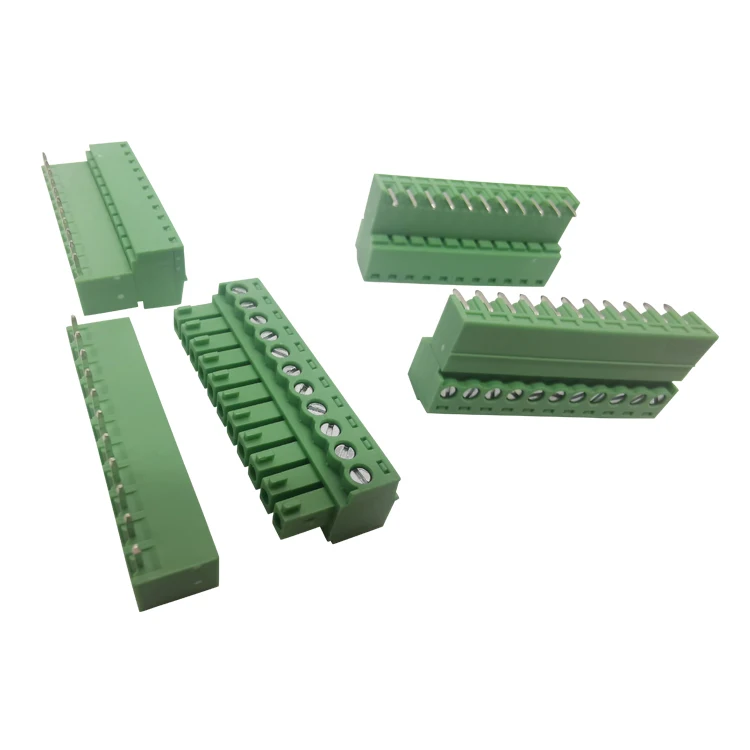 
H15EDG 3.81mm pitch 11 Way pcb plc pluggable terminal block Male Female Right Pin header wire to board connector 