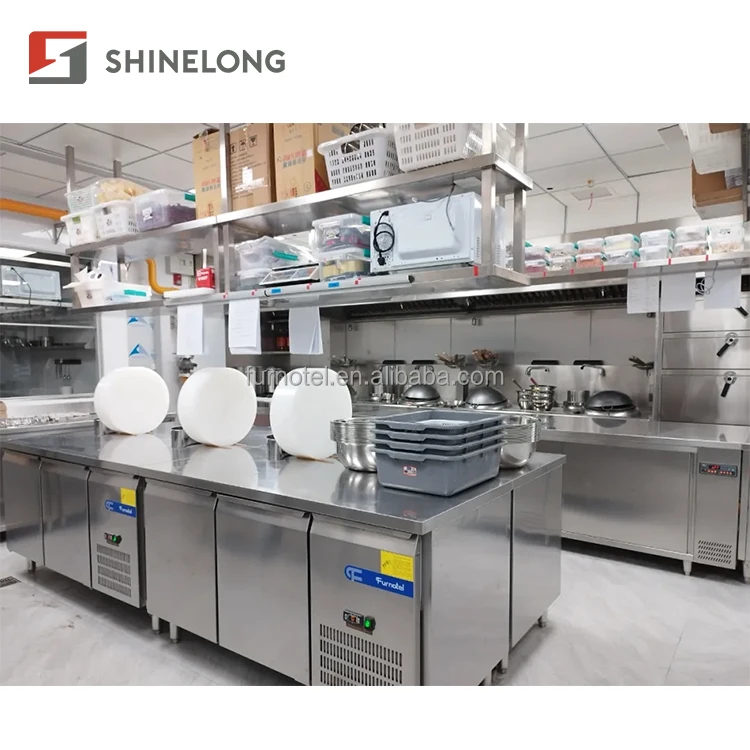 Chinese Restaurant Kitchen Equipment Gas Stove / Steamer Complete Kitchen Solution