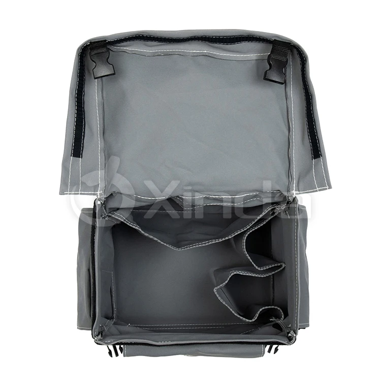 Factory Flap Top Canvas Miner Crib Bag Rugged Mining Tool Backpack with Reflective Strip