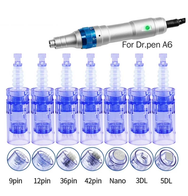 Replacement Microblading Disposable 12/36/42 Pins Needles Tips For Ultima A6 Dermapen Eyebrow Tattoo Permanent Makeup Training