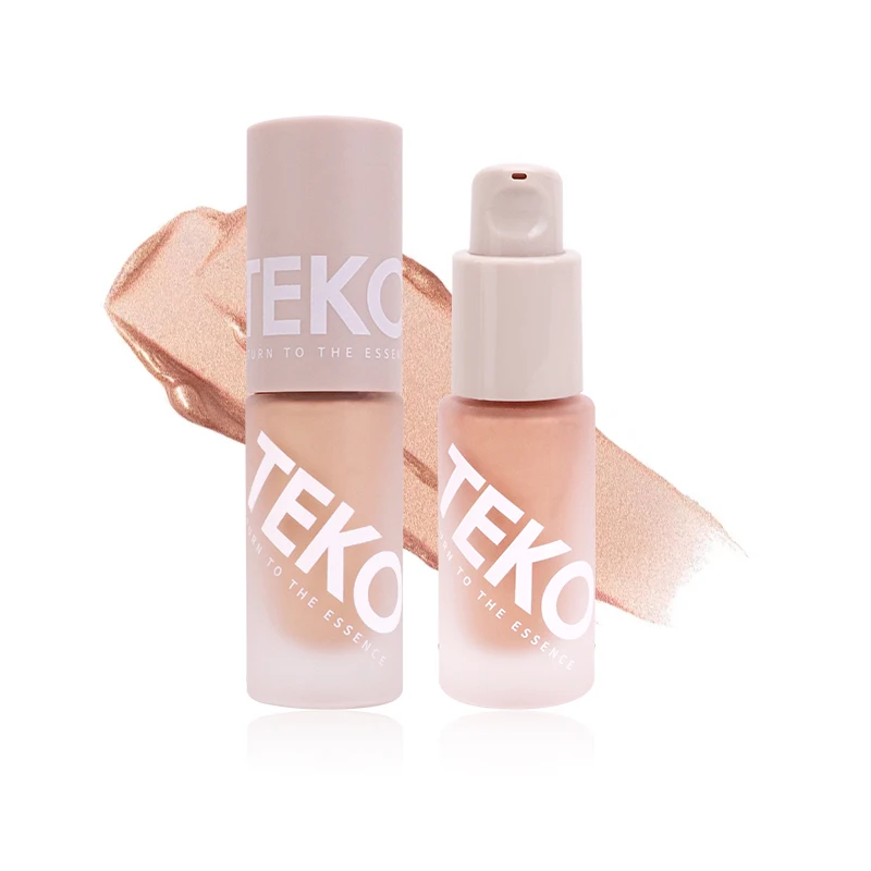 Private Label Liquid Highlighter Body Brighten Glow 5 Color Shine Glitter Body Illuminator For Makeup