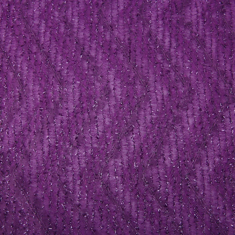New style purple sequin knit spangles embroidered chinese embroidery fabrics