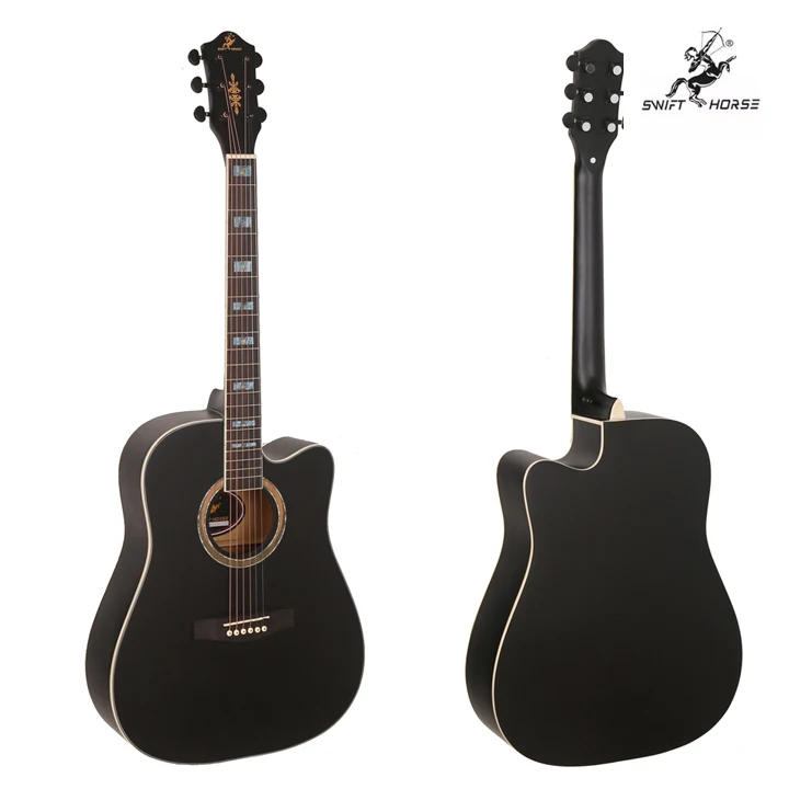 Guitar Supplier Wholesale Ga Shape 41 Inch Acoustic Guitar For Adult Big Size Matte Finish Guitar Musical Instrument With Spruce