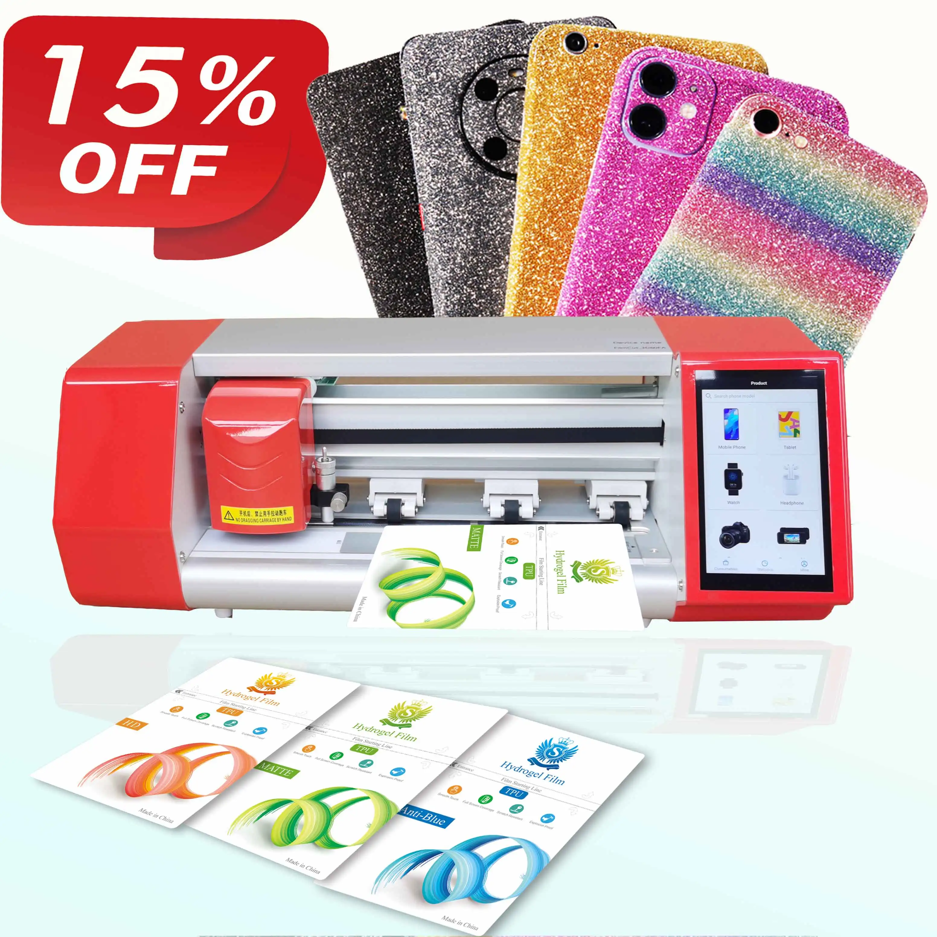 2023 машина для резки гидрогелевой пленки CUT8 машины защиты мобильного телефона ТПУ Гидрогелевая пленка плоттер