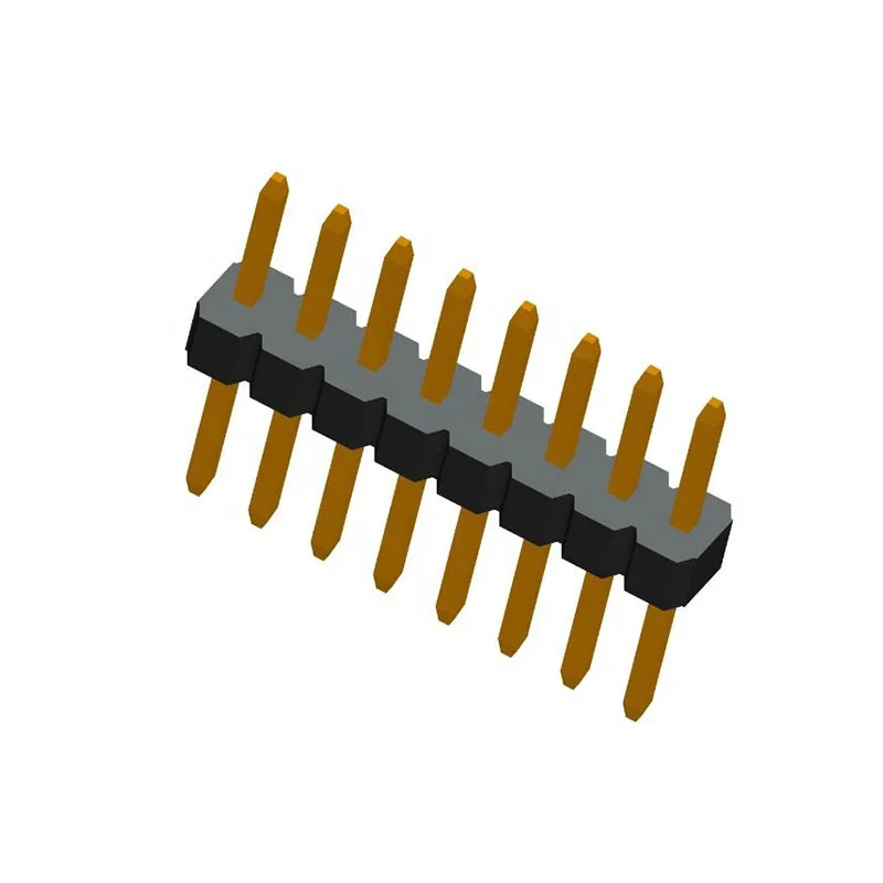 FPIC Spring Load PCB Pin Header 8.0mm Double Row 4 6 8 10 12 14 16 20 Pin 2.54 mm Pitch Pin Connector