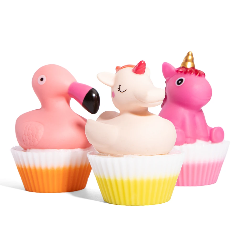 Safe Care Organic & Gentle Lavender Oil Body Wash Magical Unicorn Rubber Ducky Baby Soap with Kid Toys