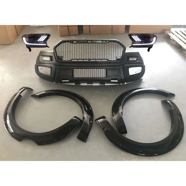 
Pick Up 4X4 Car Accessories Front Bumper Body Kits For Ford Ranger 2012-2018 T6 T7 T8 Upgrade To 2019 Raptor 