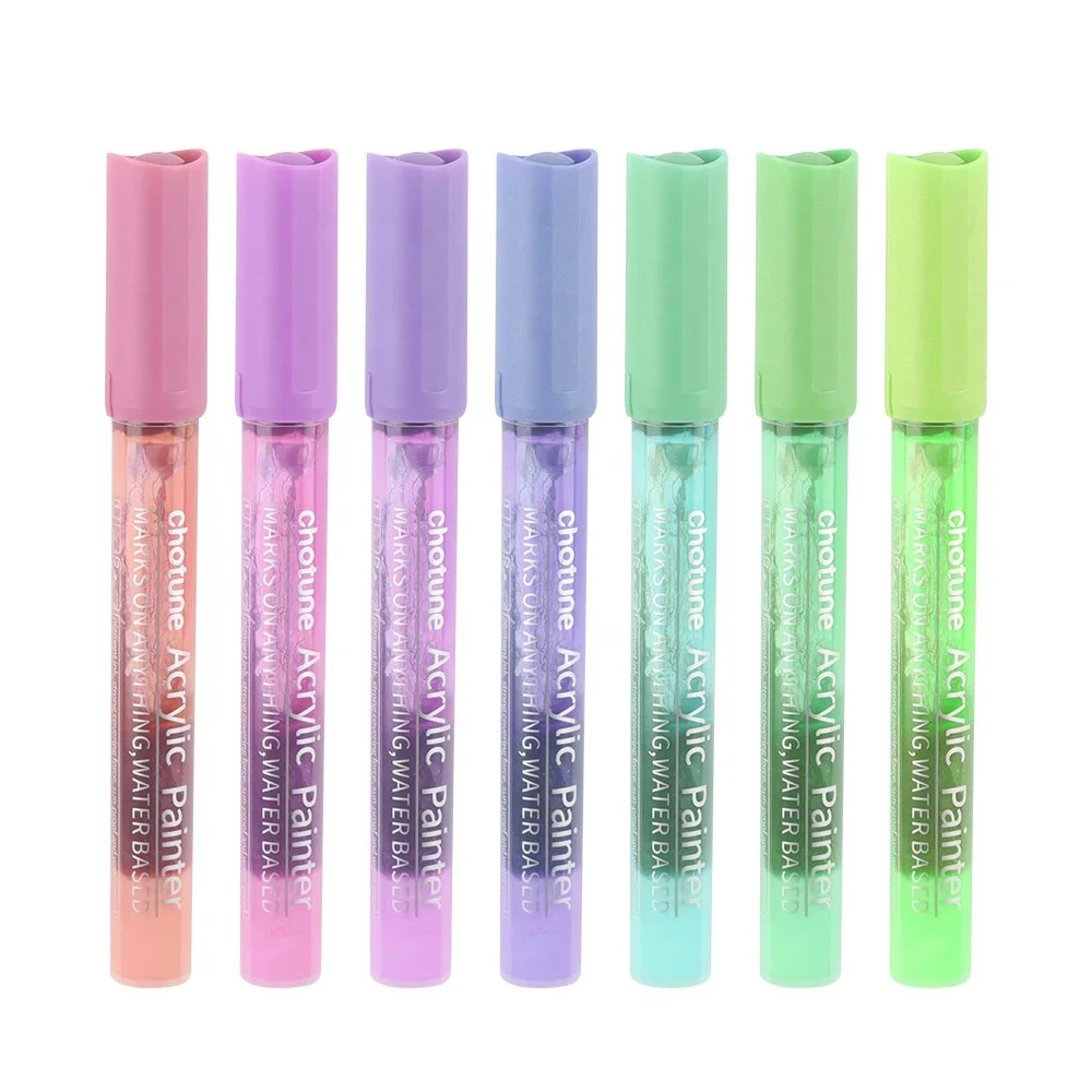 12 Colors Acrylic Ceramic Pen Graffiti Water-Based Pen Paint Marker Pen Acrylic Markers Paint Marker
