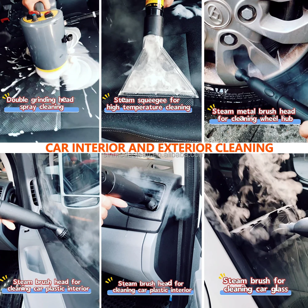 Steam car wash air conditioner tools kir by mattress cleaning buharl temizleyici ultrasonic extractor car engine steam cleaner