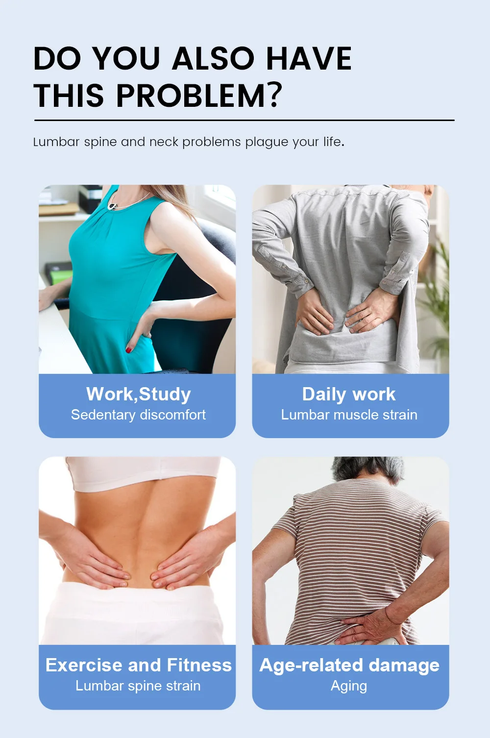 Massage Pain Relief Device Multi Level Magnetic Acupressure Points Lumbar Back Cracker