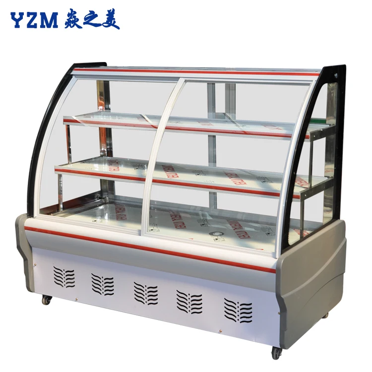 Cake Display Case Mini Refrigerator Cabinet Wholesale Factory Price Acrylic Display Cooler with Good Reducer ISO