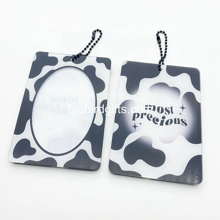 Custom acrylic photo insert keychain acrylic photo keychain Kpop acrylic keychain photo