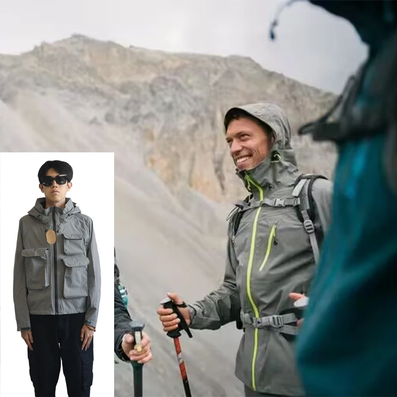 wholesale price 3D Pockets Lightweight Waterproof Windbreaker Jacket for Travel & More