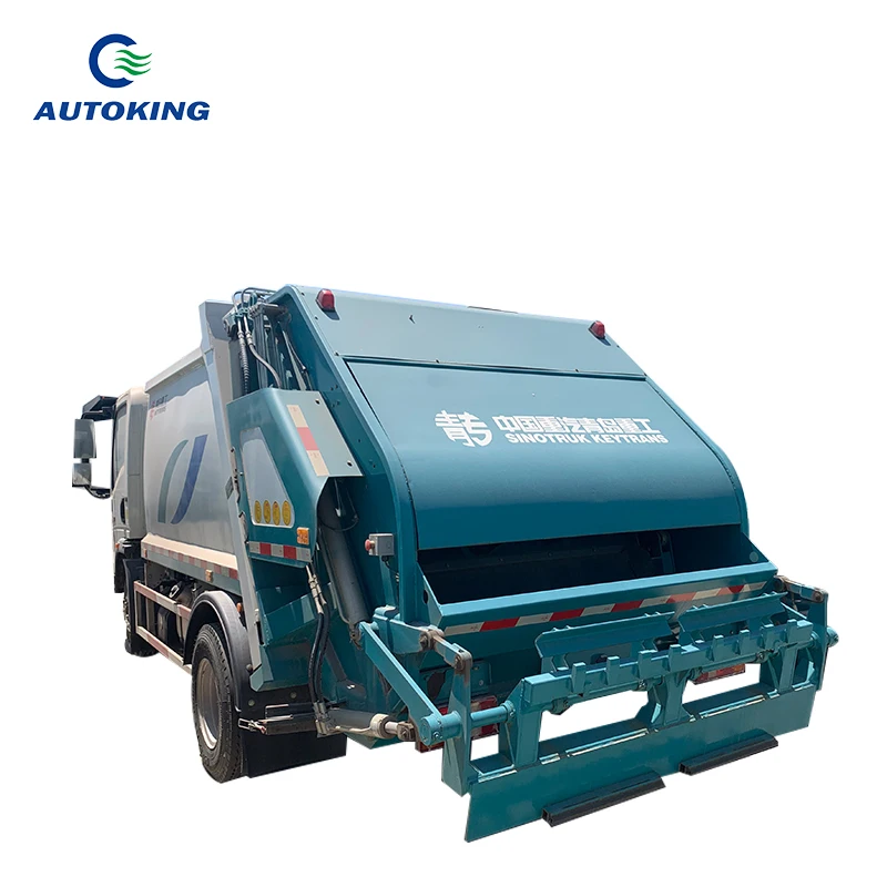 New  electric garbage truck 12 cubic metre garbage collection Compact Refuse Collection Vehicle for sale
