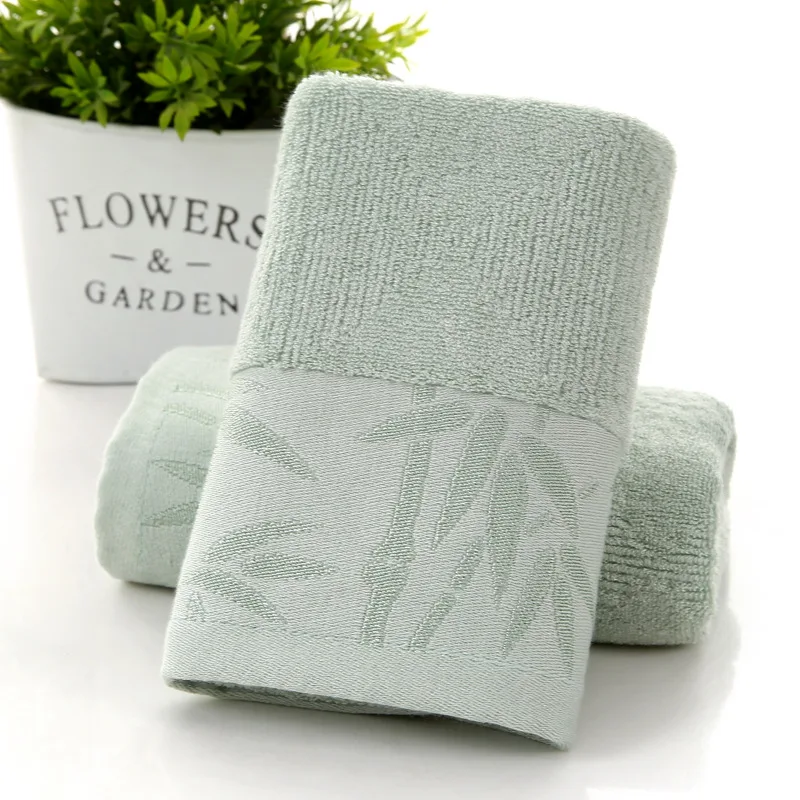 
direct factory buy bamboo towel with bamboo jacquard thick and soft high quality face wash towel no wool wholesale china product 