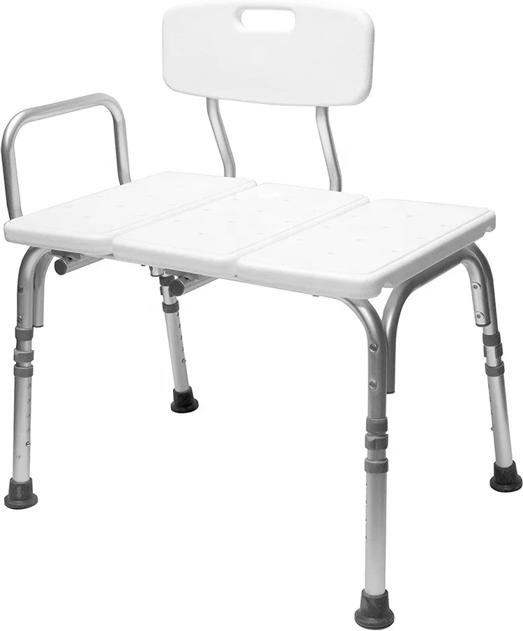 MSMT Height Adjustable Legs Shower Chair For Bathtub, Bathtub Chair Tub Transfer Bench - reclining Shower Bench and Bath Bench